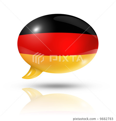 German Flag Speech Bubble - 스톡일러스트 [9882783] - PIXTA