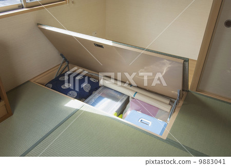 Underfloor storage, under-tatami storage, new home, image material Underfloor storage, under-tatami storage, new home, image material 9883041
