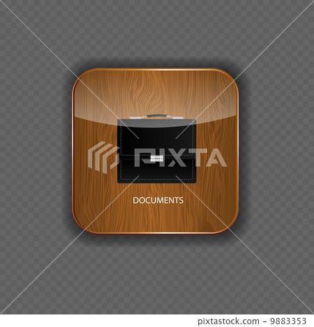 Documents wood application icons vector illustration Documents wood application icons vector illustration 9883353