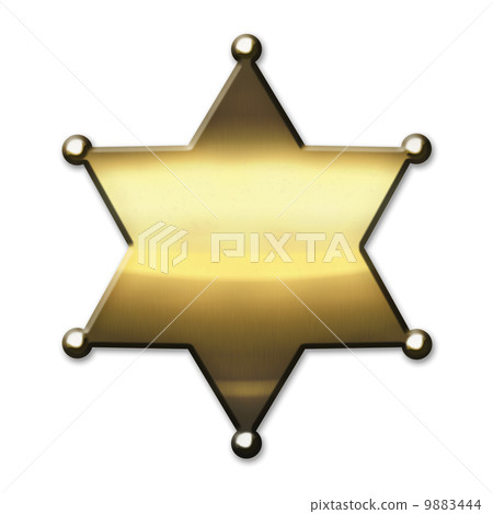 Golden Sheriff Badge 9883444