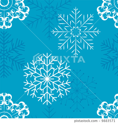Snowflakes seamless pattern vector illustration - Stock Illustration ...
