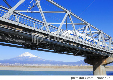 新幹線穿越富士河 9884526