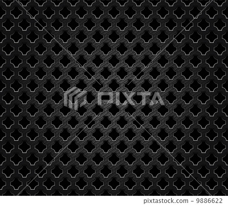 Abstract perforated metal dark background 9886622