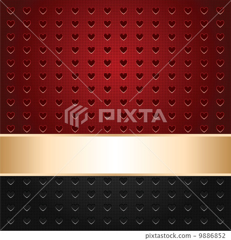 Background perforated in shape heart 9886852