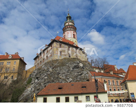 Czech Czech-Krumlov Castle (Castle Tower) 9887708