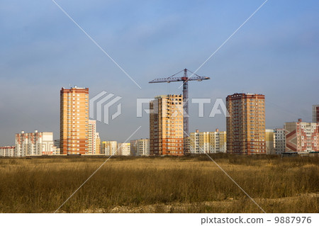 Houses in a new area. Houses in a new area. 9887976