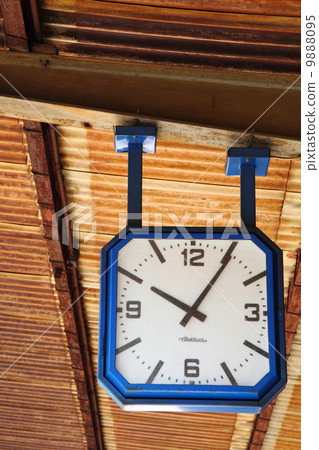 old clock from rail station old clock from rail station 9888095