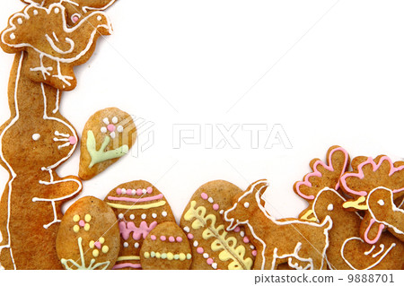 easter gingerbread cookies - czech tradition 9888701