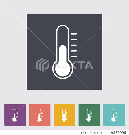 Thermometer flat icon. 9889096