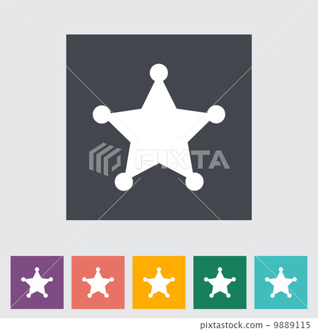 Police single flat icon. 9889115