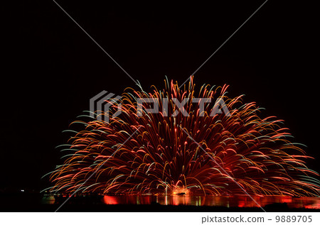 Lake Suwa Waterfront fireworks 9889705