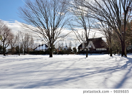 Winter in old houses 9889885