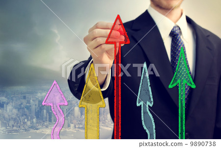 商人和箭頭 9890738