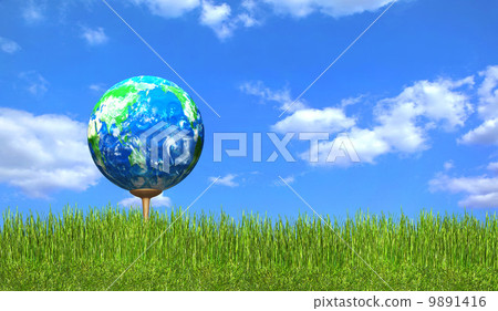 Tee up the earth's golf ball Tee up the earth's golf ball 9891416