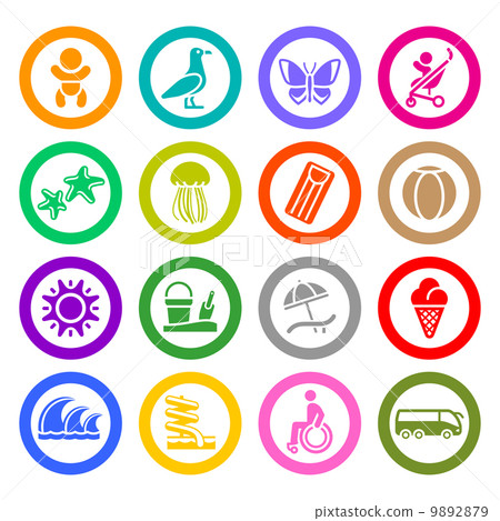 Tourism, Recreation & Vacation, icons set Tourism, Recreation & Vacation, icons set 9892879