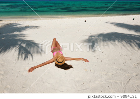 Woman at beach Woman at beach 9894151
