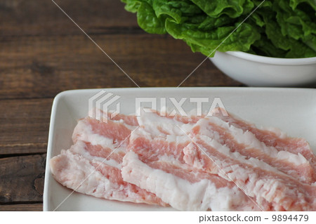 生菜和北海道生豬肉烤肉 生菜和北海道生豬肉烤肉 9894479