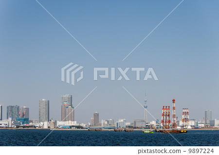 Tokyo Sky Tree from Tokyo Bay Tokyo Sky Tree from Tokyo Bay 9897224