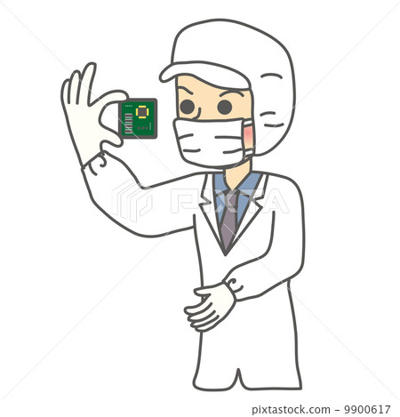 一個人在潔淨室工作 9900617