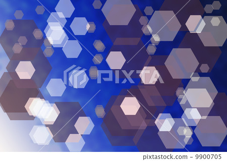 Abstract blue background with hexagons - Stock Illustration [9900705 ...