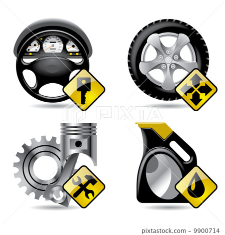Automobile service icons Automobile service icons 9900714