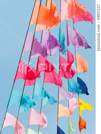 merry colorful flags 9903327