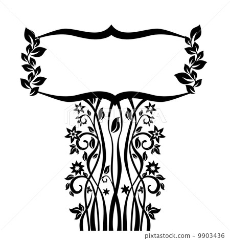 abstract floral frame abstract floral frame 9903436