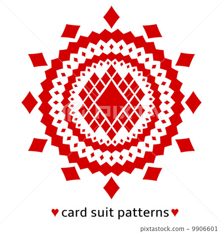 Diamond card suit pattern 9906601