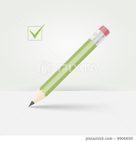 Green wooden pencil 9906680