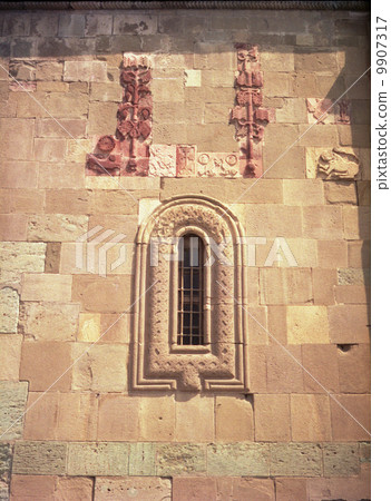 Exterior walls and windows of the church Georgia Exterior walls and windows of the church Georgia 9907317