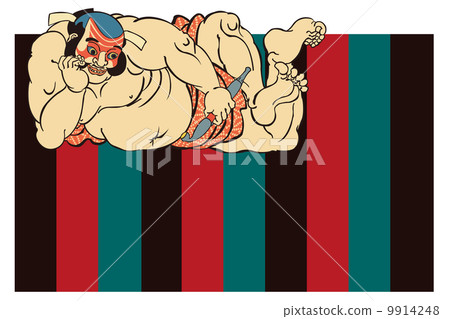 Utagawa Kuniyoshi Asahina Kodo Shima Pref。圖像例證 9914248