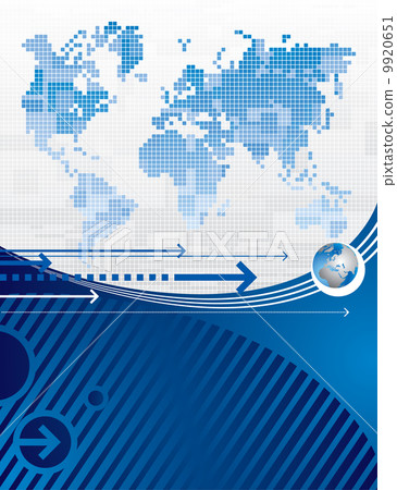 Background with a world map 9920651