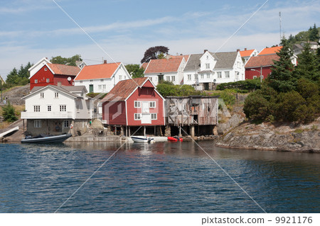 Wooden houses in Sogndalstrand (Rogaland, Norway) Wooden houses in Sogndalstrand (Rogaland, Norway) 9921176