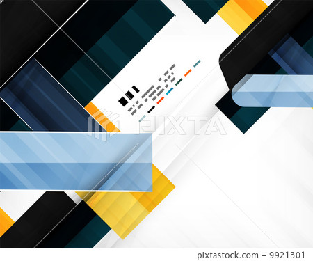 Geometric shape abstract business template 9921301