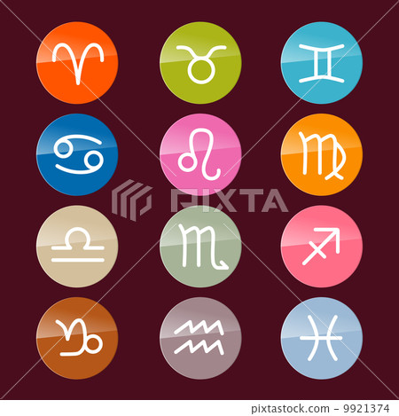 Vector Zodiac, Horoscope Circle Colorful Symbols 9921374