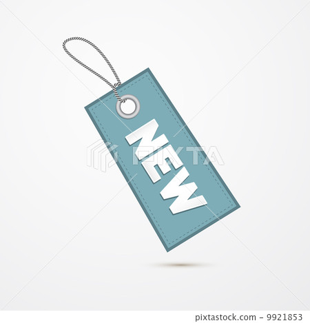 Retro Blue Label, Tag With String Retro Blue Label, Tag With String 9921853