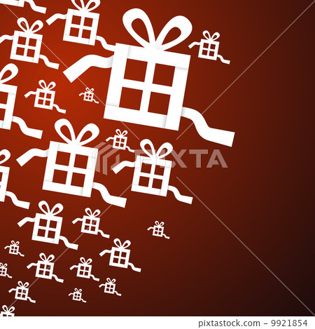 Present, Gift Boxes on Red Background Present, Gift Boxes on Red Background 9921854
