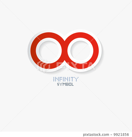 Red Paper Vector Infinity Symbol 9921856