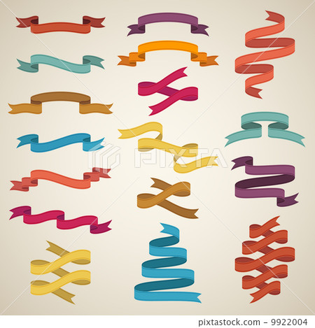 Retro styled ribbons Retro styled ribbons 9922004