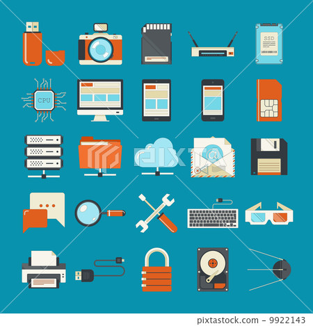 Technology icons-插圖素材 [9922143] - PIXTA圖庫
