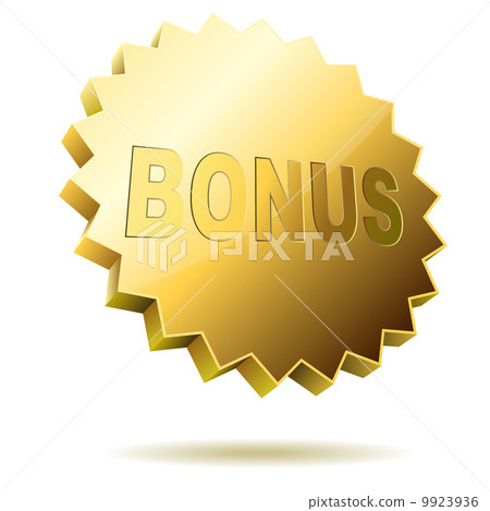 Bonus label isolated on white background. Bonus label isolated on white background. 9923936