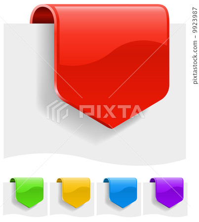 Blank discount labels in different color variants. Blank discount labels in different color variants. 9923987