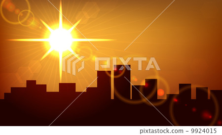 City sunset vector background City sunset vector background 9924015