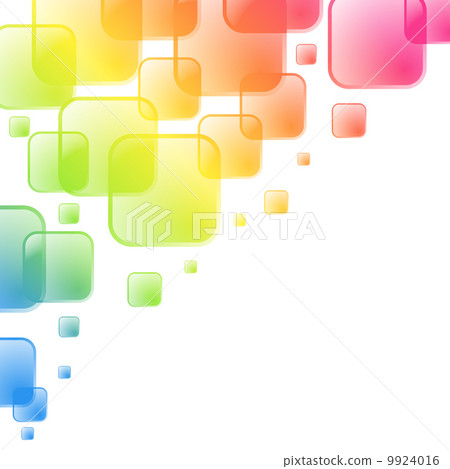 Colorful squares vector background - Stock Illustration [9924016] - PIXTA