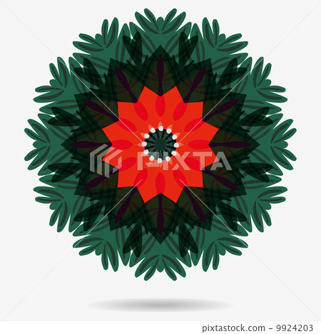 Vector eco icon , flower design element. 9924203