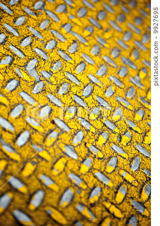 Yellow Diamond Plate Metal 9927698