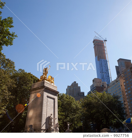 Central Park Golden Statue Central Park Golden Statue 9927756