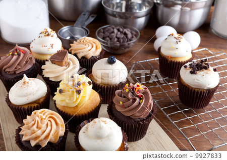 Fancy Cupcakes Frosted 9927833