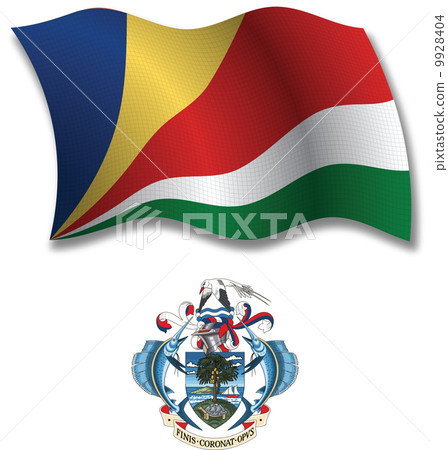 seychelles textured wavy flag vector seychelles textured wavy flag vector 9928404