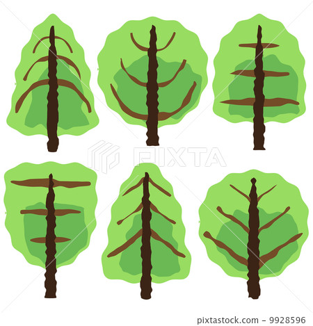 trees against white trees against white 9928596